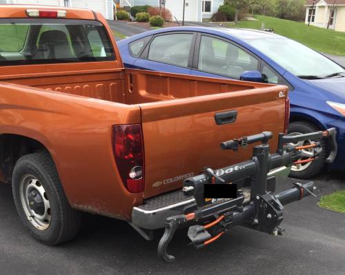 Mobile Bike Repair - Mason's Truck and Bike Stand on hitch